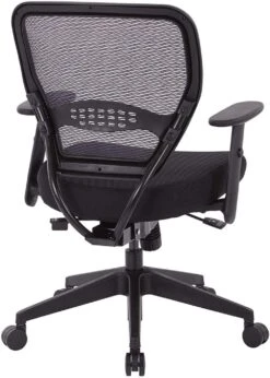 Air Grid® Back Chair, Black Mesh Seat, Adjustable Arms, Seat Slider [5500SL] -Office Chairs Unlimited Shop air grid back chair black mesh seat adjustable arms seat slider 5500sl 31686689128599