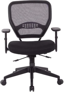 Air Grid® Back Chair, Black Mesh Seat, Adjustable Arms, Seat Slider [5500SL] -Office Chairs Unlimited Shop air grid back chair black mesh seat adjustable arms seat slider 5500sl 31686728417431
