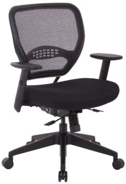 Air Grid® Back Chair, Black Mesh Seat, Adjustable Arms, Seat Slider [5500SL]