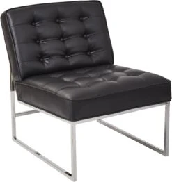 Ave Six Anthony 26” Wide Chair Chrome Base Faux Leather [ATH51] -Office Chairs Unlimited Shop ave six anthony 26 wide chair chrome base faux leather ath51 black 29335859789975
