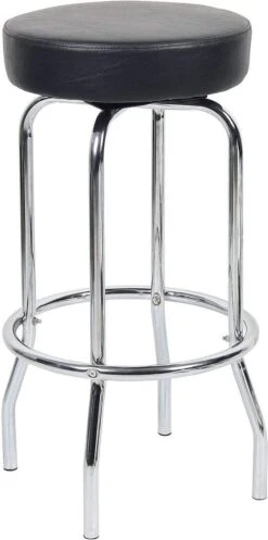 Boss 29" Chrome Frame Stool [B229-BK]