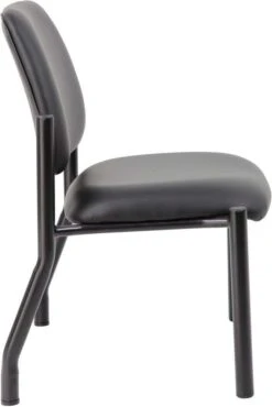 Boss Antimicrobial Armless Guest Chair [B9595AM-BK] -Office Chairs Unlimited Shop boss antimicrobial armless guest chair b9595am bk 29327040675991