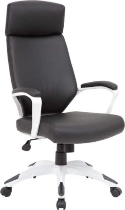 Boss Black And White Gaming Chair [B7883W-BK]