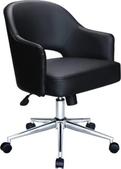 Boss Black CaressoftPlus Hospitality Chair [B486C-BK]