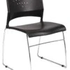 Boss Black Stack Chair With Chrome Frame 4 Pack [B1400-BK-4] -Office Chairs Unlimited Shop boss black stack chair with chrome frame 4 pack b1400 bk 4 30966930768023