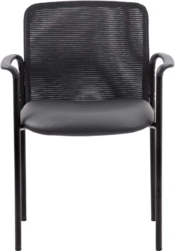 Boss Caressoft And Mesh Guest Chair, Black [B6909-CS] -Office Chairs Unlimited Shop boss caressoft and mesh guest chair black b6909 cs 31556134469783