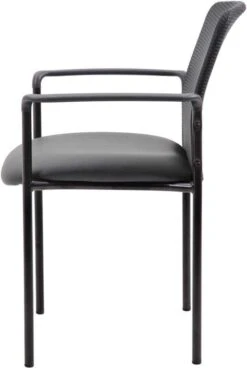 Boss Caressoft And Mesh Guest Chair, Black [B6909-CS] -Office Chairs Unlimited Shop boss caressoft and mesh guest chair black b6909 cs 31688286404759