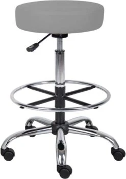 Boss Caressoft Medical / Drafting Stool [B16240-BG] -Office Chairs Unlimited Shop boss caressoft medical drafting stool b16240 bg grey 29334117351575