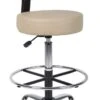 Boss Caressoft Medical / Drafting Stool With Back Cushion [B16245-BG] -Office Chairs Unlimited Shop boss caressoft medical drafting stool with back cushion b16245 bg beige 29380784947351