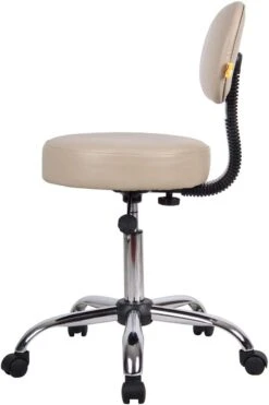 Boss Caressoft Medical Stool With Back Cushion [B245-BG] -Office Chairs Unlimited Shop boss caressoft medical stool with back cushion b245 bg 29375205965975