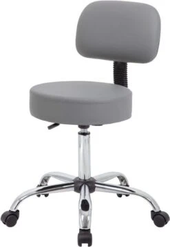 Boss Caressoft Medical Stool With Back Cushion [B245-BG] -Office Chairs Unlimited Shop boss caressoft medical stool with back cushion b245 bg 31672158617751