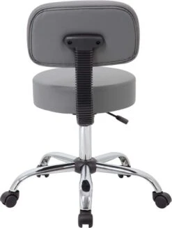 Boss Caressoft Medical Stool With Back Cushion [B245-BG] -Office Chairs Unlimited Shop boss caressoft medical stool with back cushion b245 bg 31672246599831