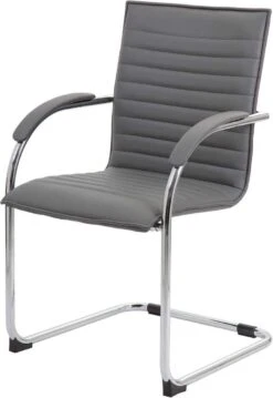 Boss Chrome Frame Vinyl Side Chair 2 Pack [B9536-BK-2] -Office Chairs Unlimited Shop boss chrome frame vinyl side chair 2 pack b9536 bk 2 31683125018775