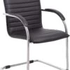 Boss Chrome Frame Vinyl Side Chair 2 Pack [B9536-BK-2] -Office Chairs Unlimited Shop boss chrome frame vinyl side chair 2 pack b9536 bk 2 black 29335583752343