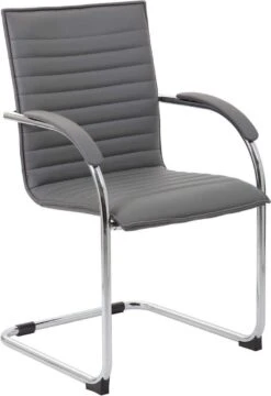 Boss Chrome Frame Vinyl Side Chair 2 Pack [B9536-BK-2] -Office Chairs Unlimited Shop boss chrome frame vinyl side chair 2 pack b9536 bk 2 grey 31683089596567