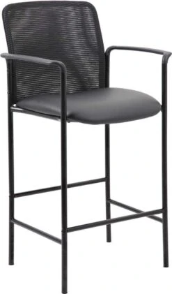 Boss Contemporary Mesh Counter Stool, Black [B16909-CS]