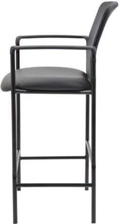 Boss Contemporary Mesh Counter Stool, Black [B16909-CS] -Office Chairs Unlimited Shop boss contemporary mesh counter stool black b16909 cs 29358175518871