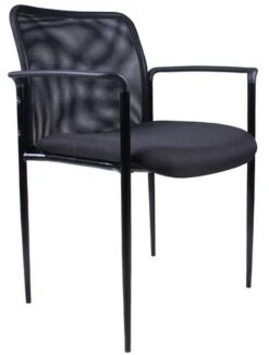 Boss Contemporary Mesh Stacking Chair [B6909] -Office Chairs Unlimited Shop boss contemporary mesh stacking chair b6909 black bk 36308114637048