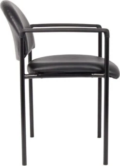 Boss Diamond Stacking With Arms In Black Caressoft [B9501-CS] -Office Chairs Unlimited Shop boss diamond stacking with arms in black caressoft b9501 cs 29381927174295