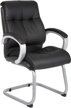 Boss Double Plush Executive Guest Chair - Black [B8779S-BK]