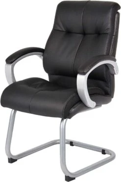 Boss Double Plush Executive Guest Chair - Black [B8779S-BK] -Office Chairs Unlimited Shop boss double plush executive guest chair black b8779s bk 15706491355276