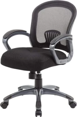 Boss Ergonomic Mesh Task Chair - Mid Back [B6256-BK] -Office Chairs Unlimited Shop boss ergonomic mesh task chair mid back b6256 bk 29322367303831