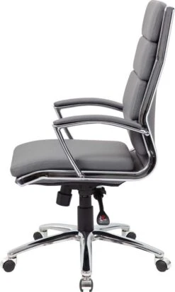 Boss Executive CaressoftPlus Chair With Metal Chrome Finish [B9471] -Office Chairs Unlimited Shop boss executive caressoftplus chair with metal chrome finish b9471 bk 29322172661911