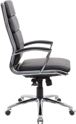 Boss Executive CaressoftPlus Chair With Metal Chrome Finish [B9471] -Office Chairs Unlimited Shop boss executive caressoftplus chair with metal chrome finish b9471 bk 29322294132887