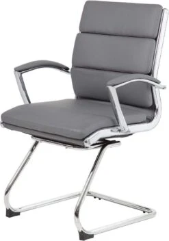 Boss Executive CaressoftPlus Guest Chair With Metal Chrome Finish [B9479-BK] -Office Chairs Unlimited Shop boss executive caressoftplus guest chair with metal chrome finish b9479 bk 29377817804951