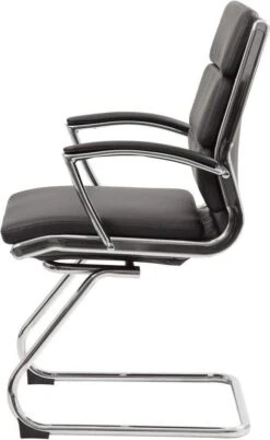 Boss Executive CaressoftPlus Guest Chair With Metal Chrome Finish [B9479-BK] -Office Chairs Unlimited Shop boss executive caressoftplus guest chair with metal chrome finish b9479 bk 31689905176727