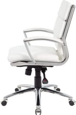 Boss Executive CaressoftPlus Mid Back Chair With Metal Chrome Finish [B9476-BK] -Office Chairs Unlimited Shop boss executive caressoftplus mid back chair with metal chrome finish b9476 bk 29321740681367