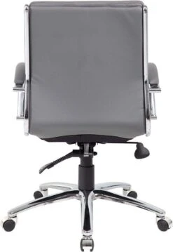 Boss Executive CaressoftPlus Mid Back Chair With Metal Chrome Finish [B9476-BK] -Office Chairs Unlimited Shop boss executive caressoftplus mid back chair with metal chrome finish b9476 bk 29321808543895