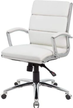 Boss Executive CaressoftPlus Mid Back Chair With Metal Chrome Finish [B9476-BK] -Office Chairs Unlimited Shop boss executive caressoftplus mid back chair with metal chrome finish b9476 bk 29378193981591