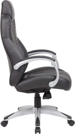 Boss Executive Hinged Arm Chair Black [B8871-BK] -Office Chairs Unlimited Shop boss executive hinged arm chair black b8871 bk 31679232376983