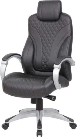 Boss Executive Hinged Arm Chair Black [B8871-BK] -Office Chairs Unlimited Shop boss executive hinged arm chair black b8871 bk 31679274549399