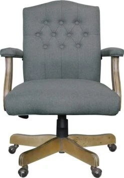 Boss Executive Mid Back Medium Grey Linen Chair [B906DW-MG] -Office Chairs Unlimited Shop boss executive mid back medium grey linen chair b906dw mg 29378818179223