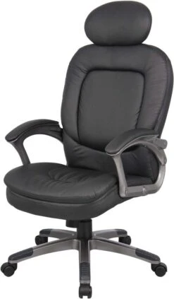 Boss Executive Pillow Top Chair With Headrest [B7101] -Office Chairs Unlimited Shop boss executive pillow top chair with headrest b7101 15706528153740