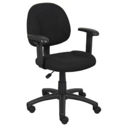 Boss Fabric Computer Chair [B315] -Office Chairs Unlimited Shop boss fabric computer chair b315 black tweed bk adjustable height arms 15 standard rolling included 31690236395671