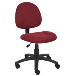 Boss Fabric Computer Chair [B315] -Office Chairs Unlimited Shop boss fabric computer chair b315 burgundy tweed by no arms standard rolling included 31560347451543