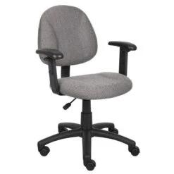 Boss Fabric Computer Chair [B315] -Office Chairs Unlimited Shop boss fabric computer chair b315 gray twill gy adjustable height arms 15 standard rolling included 29320875737239