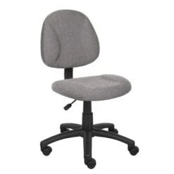 Boss Fabric Computer Chair [B315] -Office Chairs Unlimited Shop boss fabric computer chair b315 gray twill gy no arms standard rolling included 31525228544151