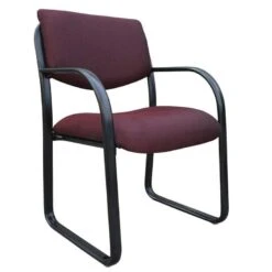 Boss Fabric Guest Chair [B9521] -Office Chairs Unlimited Shop boss fabric guest chair b9521 burgundy by 29369907150999