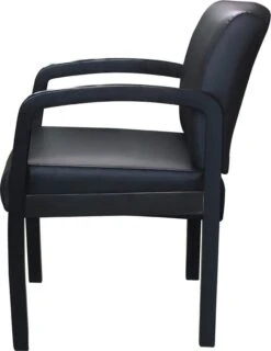 Boss Quick Assembly Wood Guest Chair [B9580BK-BK] -Office Chairs Unlimited Shop boss fully assembled guest chair b9580bk bk 29319650738327