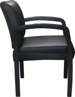 Boss Quick Assembly Wood Guest Chair [B9580BK-BK] -Office Chairs Unlimited Shop boss fully assembled guest chair b9580bk bk 31676936388759