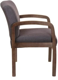 Boss Quick Assembly Wood Guest Chair [B9580BK-BK] -Office Chairs Unlimited Shop boss fully assembled guest chair b9580bk bk 31677024338071