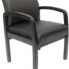 Boss Quick Assembly Wood Guest Chair [B9580BK-BK] -Office Chairs Unlimited Shop boss fully assembled guest chair b9580bk bk black 29379126722711