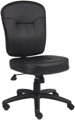 Boss LeatherPlus Armless Task Chair [B1560]