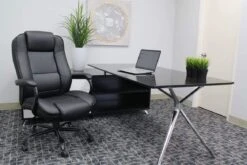 Boss LeatherPlus Heavy Duty Executive Chair [B992-BK] -Office Chairs Unlimited Shop boss leatherplus heavy duty executive chair b992 bk 13690954121356