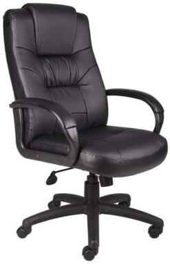 Boss Lumbar Support LeatherPlus Office Chair [B7501]