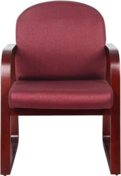 Boss Mahogany Frame Guest Chair Fabric [B9570-BE] -Office Chairs Unlimited Shop boss mahogany frame guest chair fabric b9570 be 29316079255703